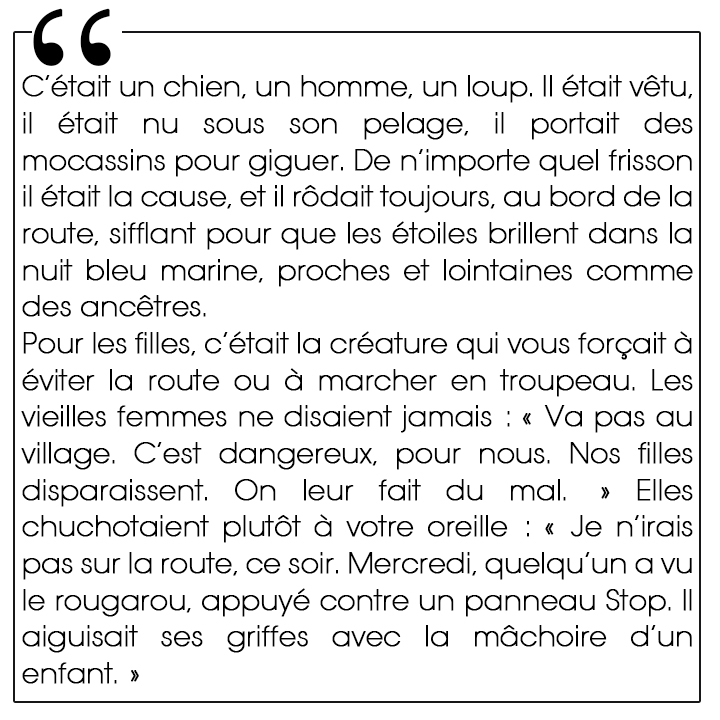 Sur les terres du loup, Cherie Dimaline