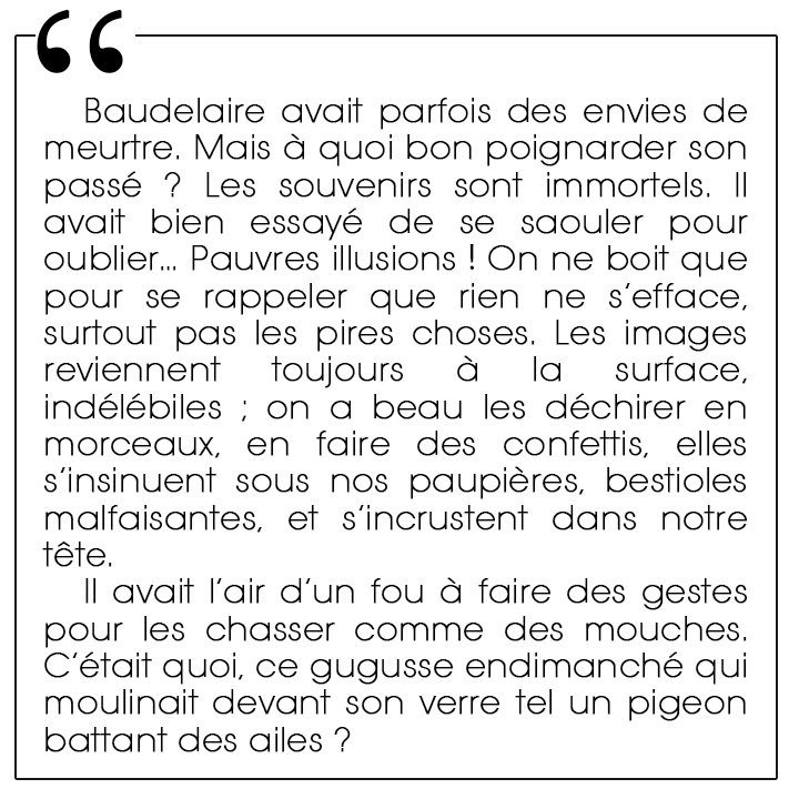 Les Fleurs du crime de Monsieur Baudelaire - Le murmure du corbeau, Nadine Monfils aux Éditions Verso